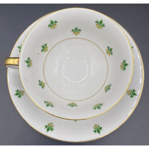 Eschenbach Bavaria Germany, Gold Trim: Cream Soup & Saucer Set - Picture 3 of 6